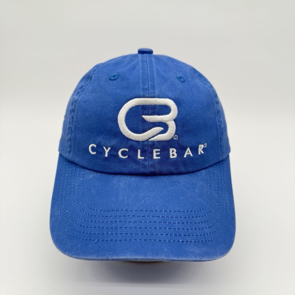 cyclebar port authority had cap strap back blue cotton